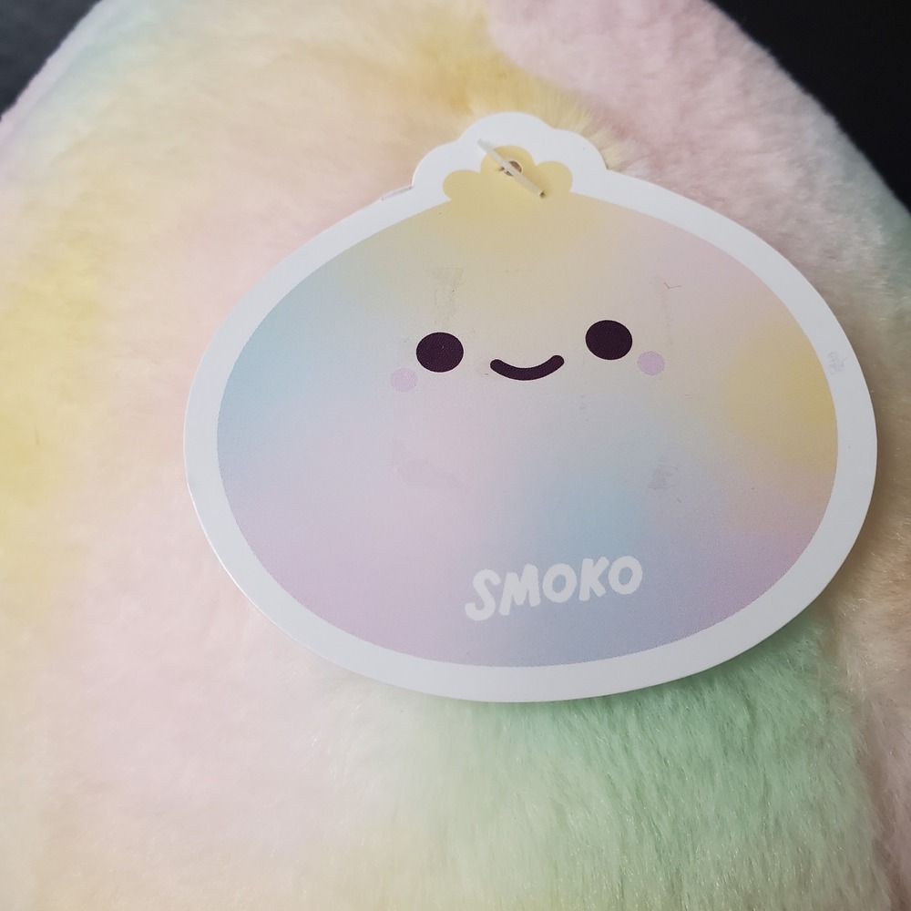 Smoko Pastel Rainbow Lil B Dumpling Midi Mochi 11" Plush Kawaii Food Pillow - Picture 3 of 8